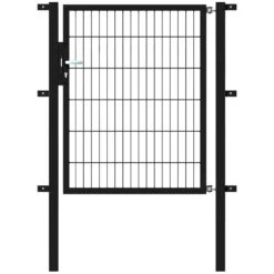Einzeltor Flexo 1000 X 1200 Mm Mit Pfosten 60 X 60 Mm In Anthrazit