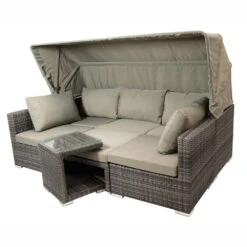 Garten-Lounge-Set Manacor 5-teilig, Polyrattan, Grau -Garten Lust 9kj1cUvQkCmYpmw 1280x1280