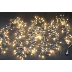 Connectable System-Cluster-Lichterkette 400 LEDs, Erweiterbar, Warmweiß