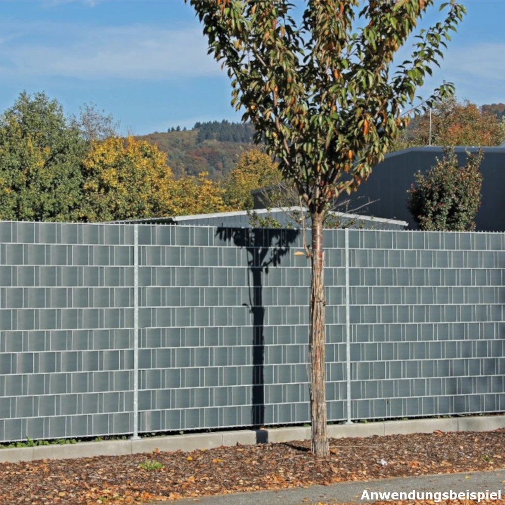 Zaun-Sichtschutz 35 M X 19 Cm Anthrazit 100 % Blickdicht Und Formstabil 2 Zaun-Sichtschutz 35 M X 19 Cm Anthrazit 100 % Blickdicht Und Formstabil – Bild 2