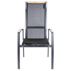 Gartenstuhl Mit Hochlehne Verstellbar Holzoptik