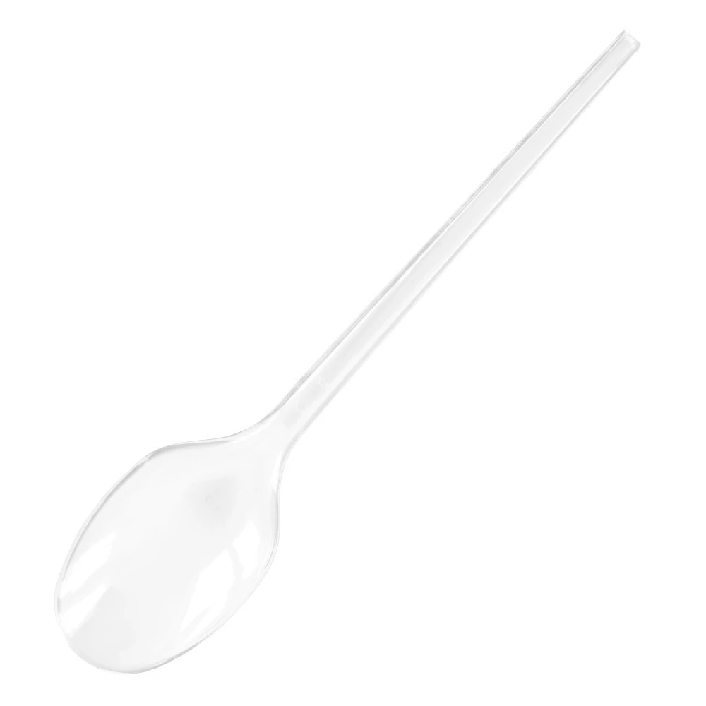 Mehrweg-Kaffeelöffel 12 Stück Aus Transparentem Kunststoff 13 Cm Lang 2 Mehrweg-Kaffeelöffel 12 Stück Aus Transparentem Kunststoff 13 Cm Lang – Bild 2