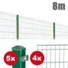 Zaunpaket Michl Ca. 1,0 M X 8 M Moosgrün Verzinkt Pulverbeschichtet