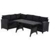 Lounge-Set 3-teilig Aus Polyrattan