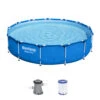 Bestway Steel Pro Frame Pool Set Rund Mit Filterpumpe