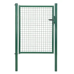 Gartentor Aus Metall Für Maschendrahtzaun Grün, Höhe 100 Cm, Einzeltor