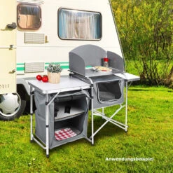 Campingtisch Klappbar, Mit Aluminiumgestell, Windschutz Und MDF Platte -Garten Lust Z5WdxcZvJZL1O2 1280x1280