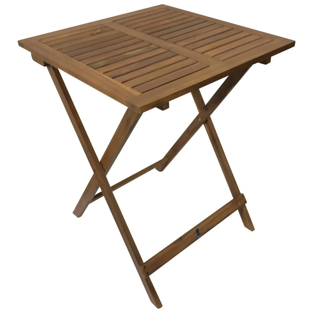 Gartentisch Klappbar, Quadratisch, 60 X 60 X 74 Cm, Akazienholz Geölt 1 Gartentisch Klappbar, Quadratisch, 60 X 60 X 74 Cm, Akazienholz Geölt