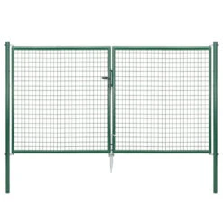 Wellengitter-Doppeltor 3000 X 1250 Mm RAL 6005 Moosgrün