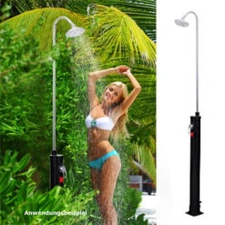 Solar Gartendusche 215 Cm Mit 8 Liter Wassertank