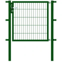 Gartentor Flexo Aus Metall Grün, Höhe 100 Cm
