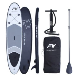 Stand-up-Paddleboard-Set Pike Grau-schwarz