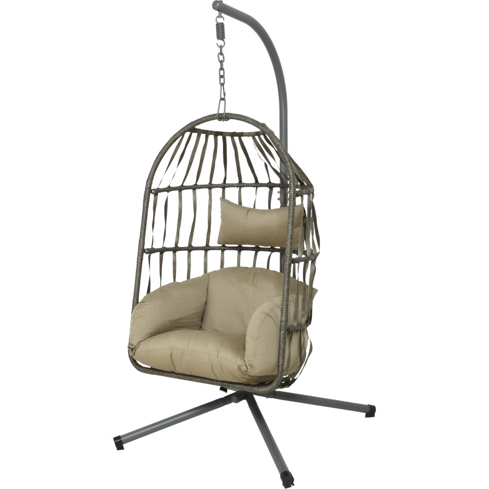 Nida Hängekorb Wicker Braun Ø 95 Cm 1 Nida Hängekorb Wicker Braun Ø 95 Cm