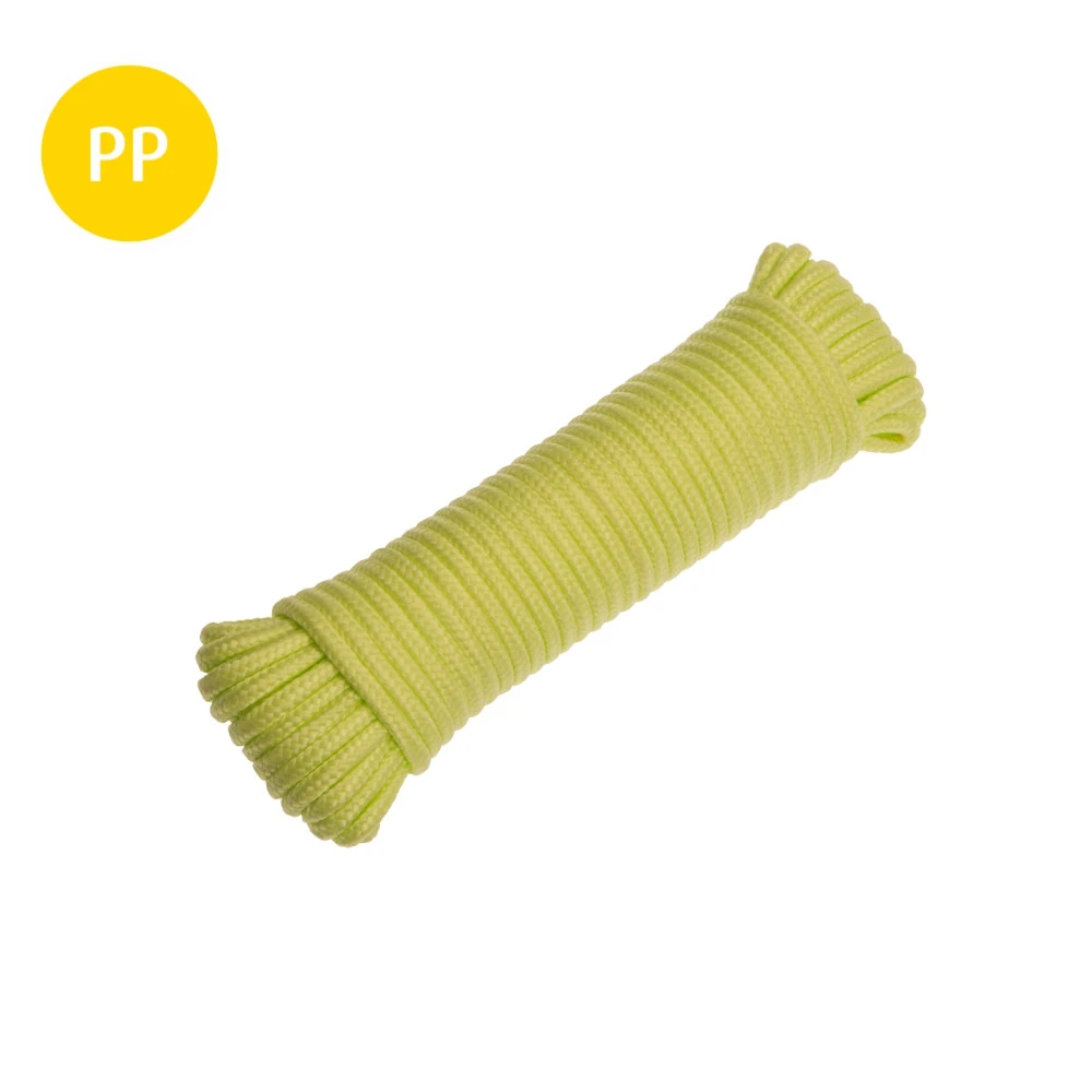 Zeltleine Glow 4 Mm, 15 M, Neongelb 1 Zeltleine Glow 4 Mm, 15 M, Neongelb