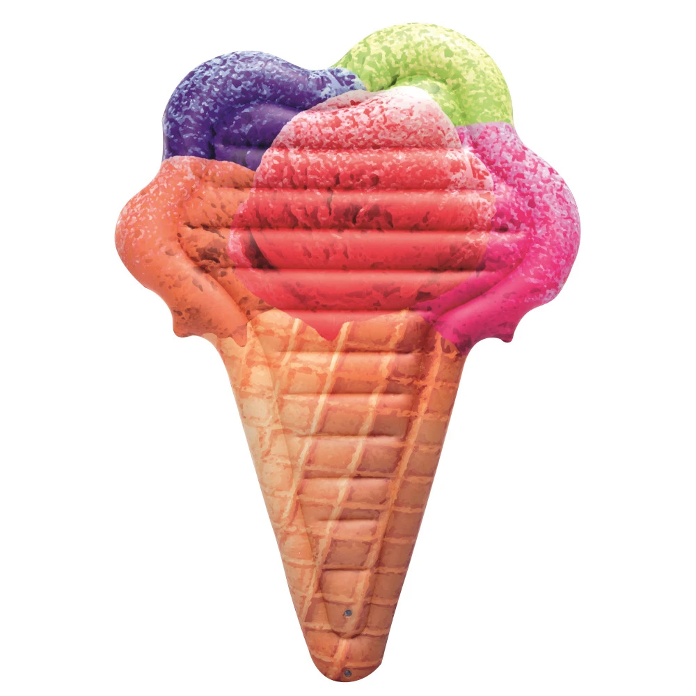 Bestway Luftmatratze Im Eistüten-Design Aus Vinyl Mit Reparaturflicken 1 Bestway Luftmatratze Im Eistüten-Design Aus Vinyl Mit Reparaturflicken