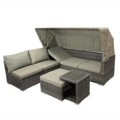 Garten-Lounge-Set Manacor 5-teilig, Polyrattan, Grau -Garten Lust ZNkXpIyHpuAXeL 1280x1280