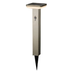 LED-Solarbodenleuchte Eckig 50 Cm Mit Bewegungsmelder Und Bodenspieß