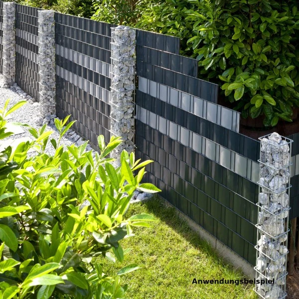 Zaun Sichtschutz Und Windschutz A1-Blickdicht 1 Rolle, 19 Cm Breit In Weißaluminium 7 Zaun Sichtschutz Und Windschutz A1-Blickdicht 1 Rolle, 19 Cm Breit In Weißaluminium – Bild 7