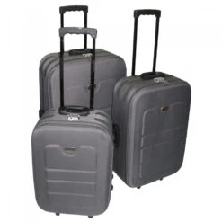 Trolley-Set 3-teilig Aus EVA-Kunststoff In Grau