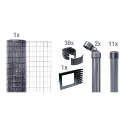Drahtzaun-Set Fix-Clip Pro® Anthrazit 25 M X 153 Cm