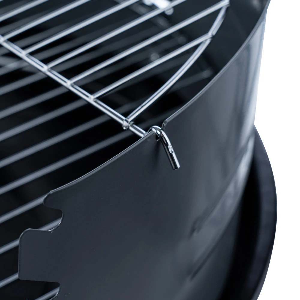 Grillwagen El Toro Fahrbar Aus Stahl In Schwarz Mit Warmhalterost 5 Grillwagen El Toro Fahrbar Aus Stahl In Schwarz Mit Warmhalterost – Bild 5