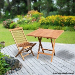 Balkonset 3-teilig Teakholz Gartentisch Und Zwei Gartenstühle -Garten Lust ZZf12uMTEwxoxP 1280x1280