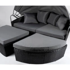 Loungebett Ibiza Ø 180 X 140 Cm Mit Sonnendach In Anthrazit -Garten Lust Zb0SfrFeZELzsM 1280x1280