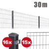 Zaunpaket Michl Ca. 1,0 M X 30 M Anthrazit Verzinkt Pulverbeschichtet