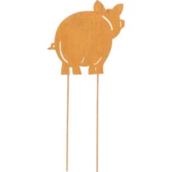 Gartenstecker Schwein Ca. 45 Cm Hoch In Rost-Optik -Garten Lust ZeOcBOkAyaYVpU 1280x1280