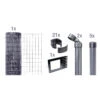 Drahtzaun-Set Fix-Clip Pro® Anthrazit 10 M X 122 Cm