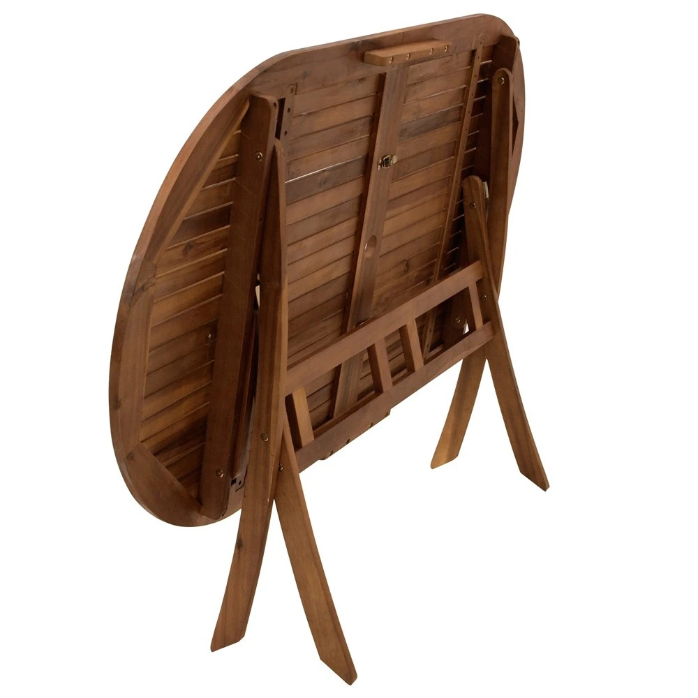 Klapptisch Benita Oval, 160 X 85 X 74 Cm, Akazie Geölt 2 Klapptisch Benita Oval, 160 X 85 X 74 Cm, Akazie Geölt – Bild 2