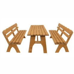 Gartensitzgruppe Freital 3 Teilig 200 Cm Kiefer Hell