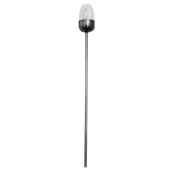 LED-Solar-Gartenfackel 112 Cm Aus Edelstahl
