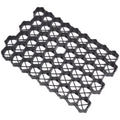 Rasengitter 59 X 39,5 X 3 Cm Aus Schwarzem Kunststoff