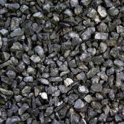 Basaltsplitt Im 25kg Sack Mit 11 Bis 22 Mm Körnung In Anthrazit