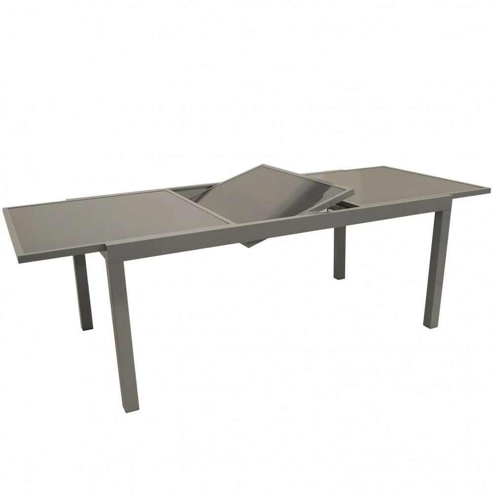 Ausziehtisch 140 Bis 200x90x74 Cm Aluminiumgestell Und Sicherheitsglas 1 Ausziehtisch 140 Bis 200x90x74 Cm Aluminiumgestell Und Sicherheitsglas
