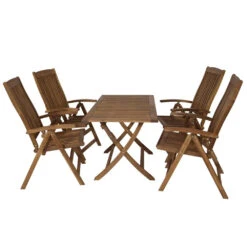 Gartenmöbel-Set Maracana 5-teilig, Akazienholz Geölt