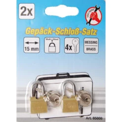 Gepäckschloß-Satz 15 Mm 2tlg.