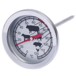Grill- Und Bratenthermometer Ø 5 Cm Aus Edelstahl