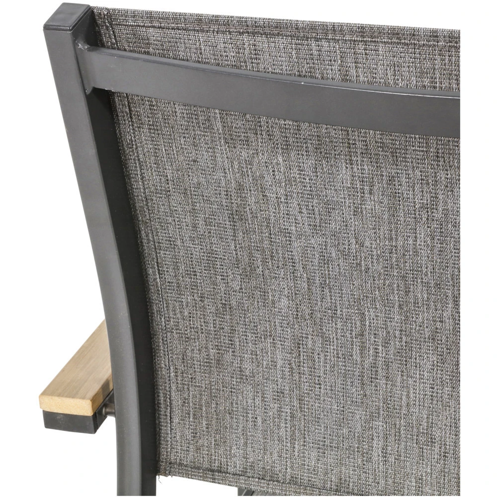 Stapelstuhl „Arezzo“ Mit Aluminiumgestell In Teakoptik 3 Stapelstuhl „Arezzo“ Mit Aluminiumgestell In Teakoptik – Bild 3