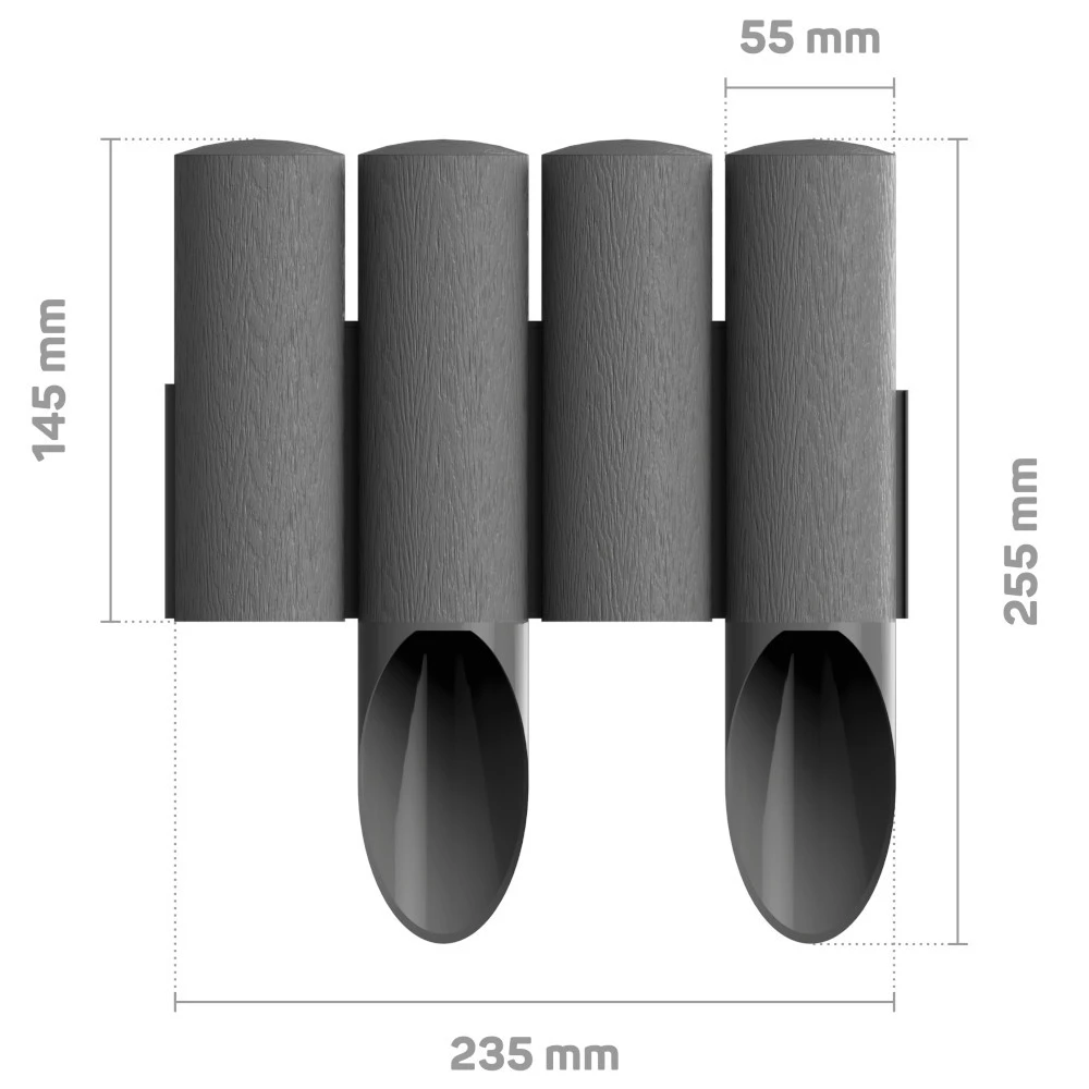 Cellfast Rasenkante Palisade 10 Stück 2,3 M Aus Kunststoff 3 Cellfast Rasenkante Palisade 10 Stück 2,3 M Aus Kunststoff – Bild 3