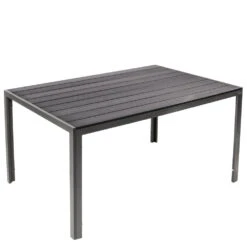 Gartentisch Nonwood 150 X 90 Cm Mit Aluminiumgestell